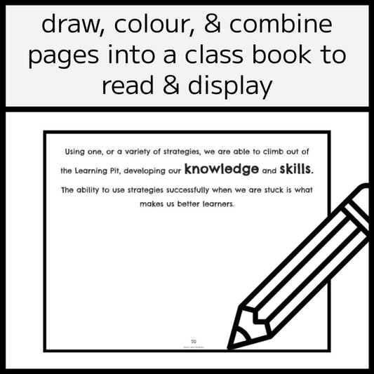 The Learning Pit Colour & Draw Story Activity