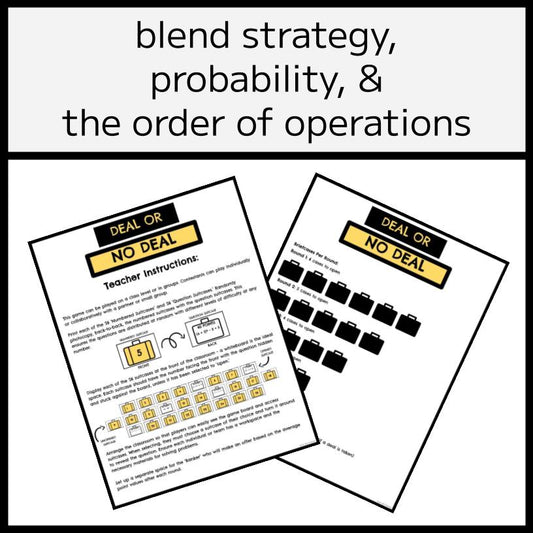 BEDMAS Deal or No Deal Game