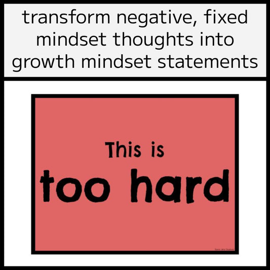 Growth Mindset Classroom Bulletin Board Display Posters