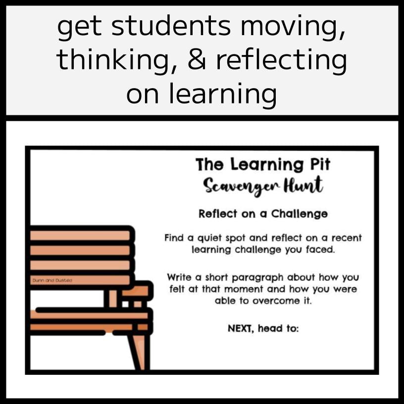 The Learning Pit Scavenger Hunt Cards & Booklet