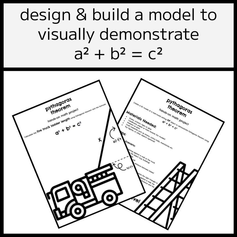Pythagoras’ Theorem Workbook - 3D Model Project