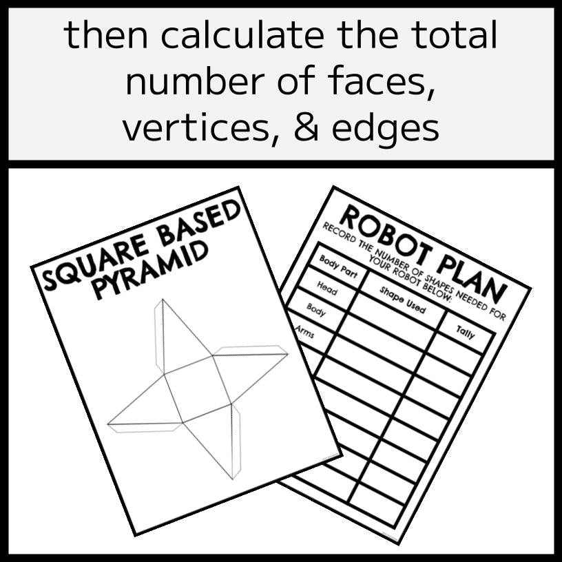 3D Shape Robot Project - Faces, Edges, & Vertices