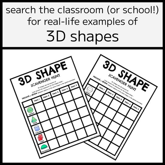 3D Shape Scavenger Hunt