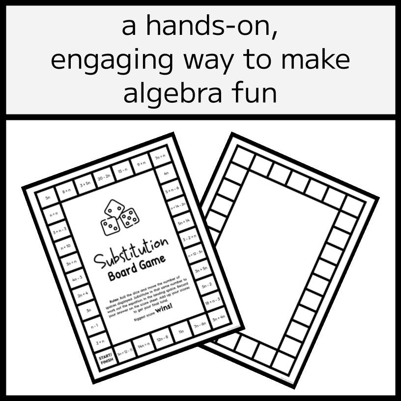 Algebra Substitution Scavenger Hunt