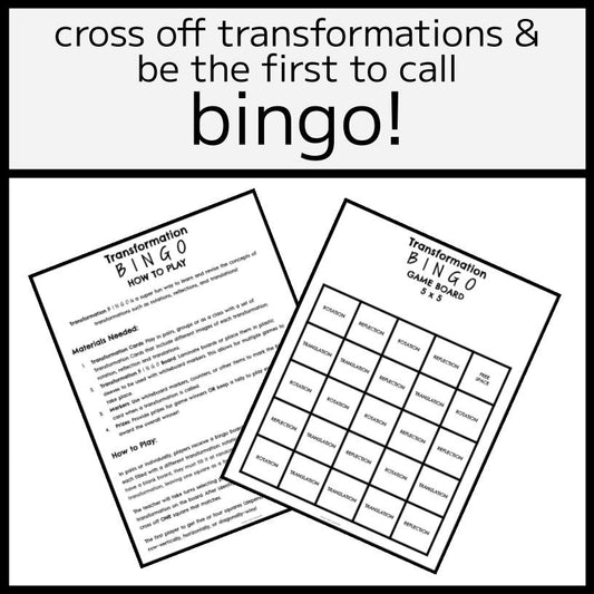 Transformation BINGO Game & PowerPoint