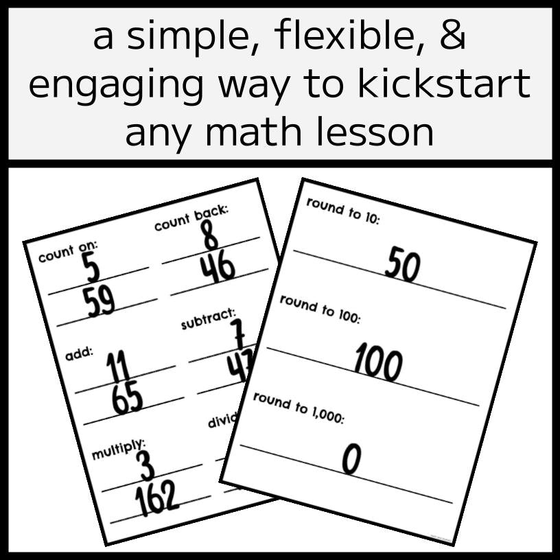 Number of the Day - Daily Math Activity