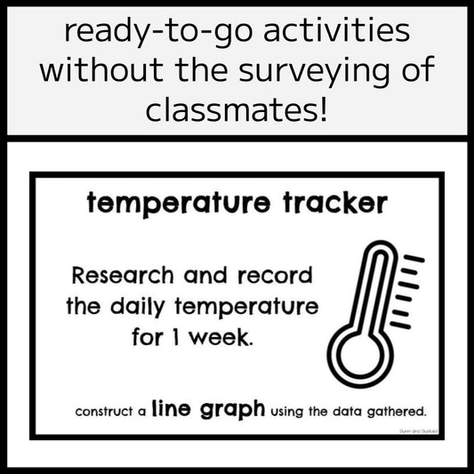 Data Collection - Graphing Task Card Activity Set