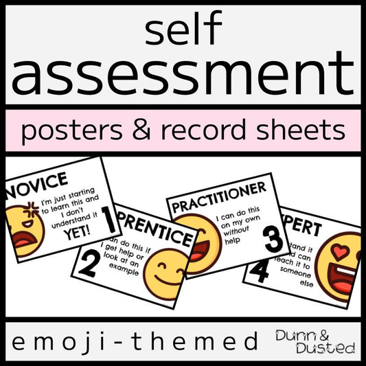 Emoji Self-Assessment Posters & Templates