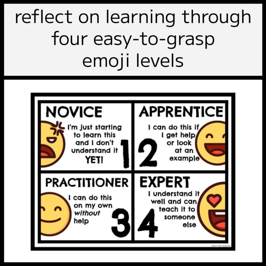 Emoji Self-Assessment Posters & Templates