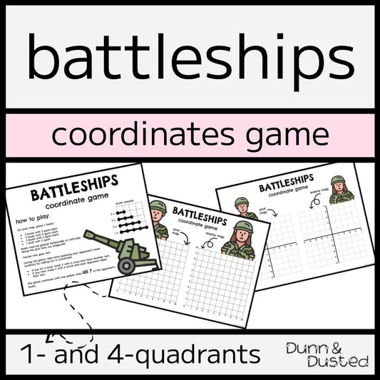 Battleships Coordinate Plane & Graphing Game