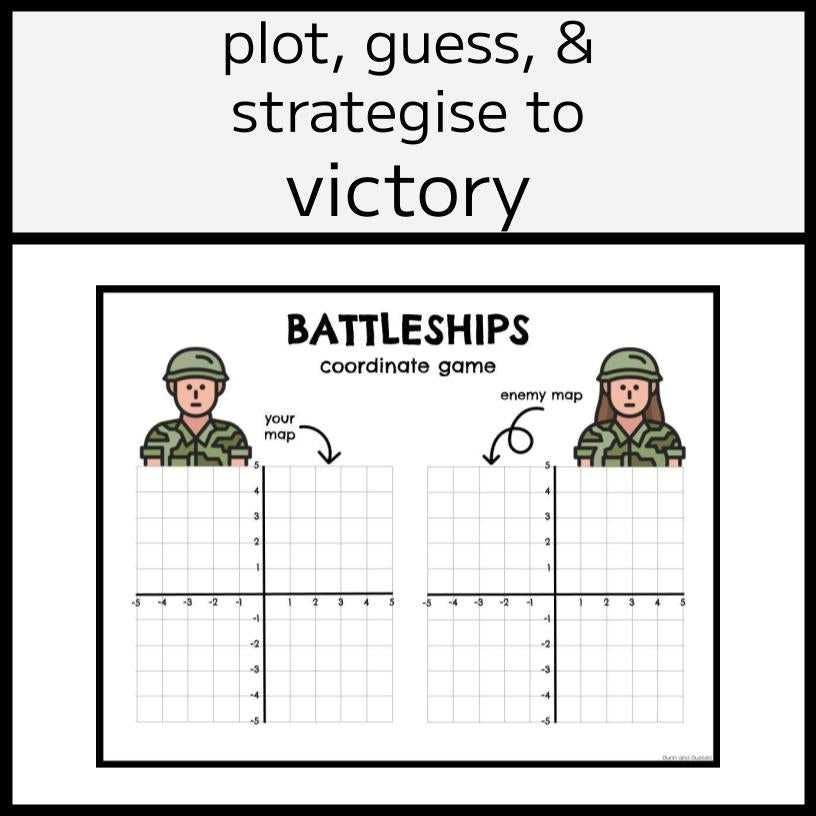 Battleships Coordinate Plane & Graphing Game