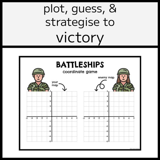 Battleships Coordinate Plane & Graphing Game
