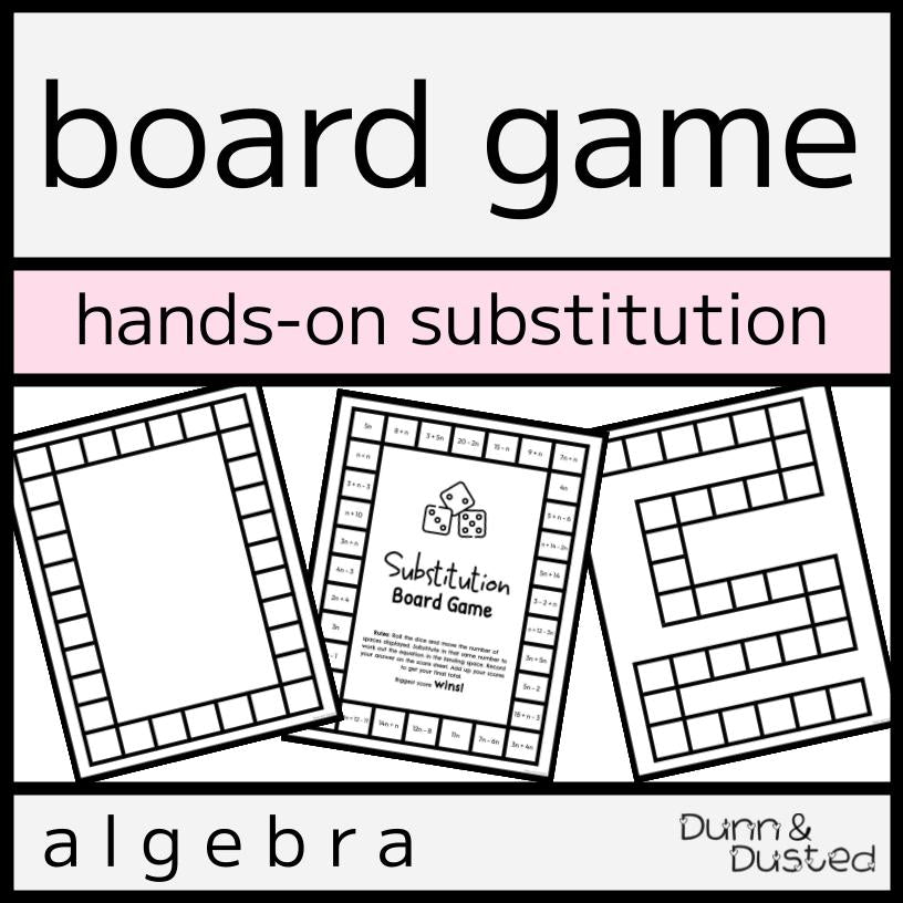 Algebra Substitution Scavenger Hunt