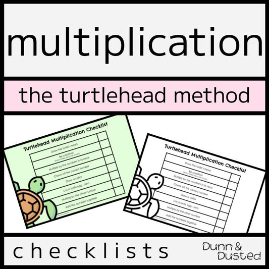The Turtlehead Multiplication Method Checklists