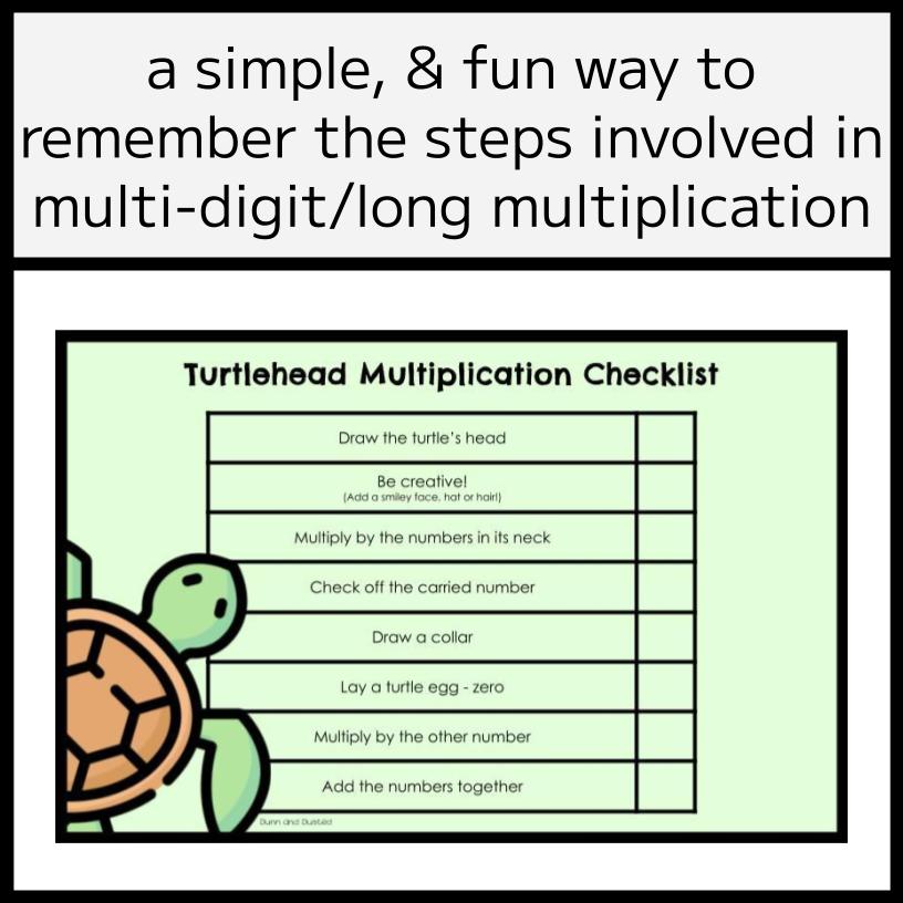 The Turtlehead Multiplication Method Checklists