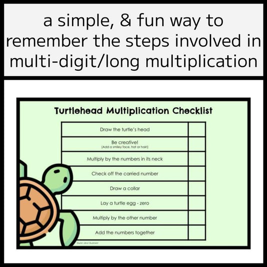 The Turtlehead Multiplication Method Checklists