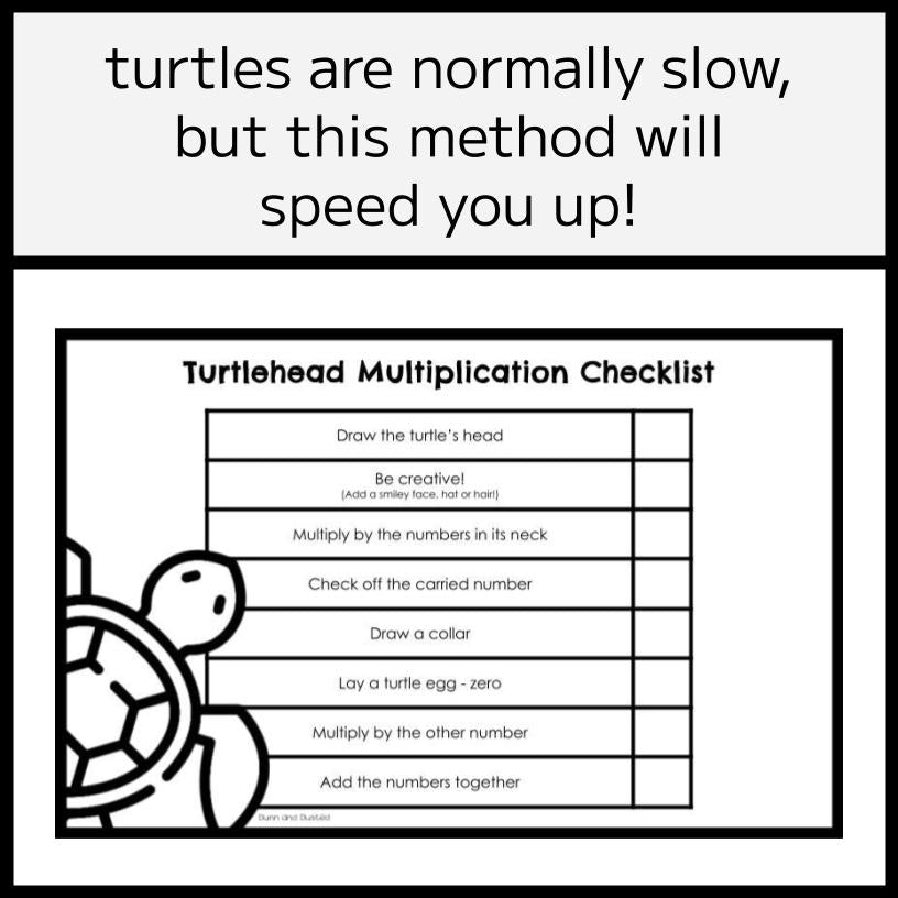 The Turtlehead Multiplication Method Checklists