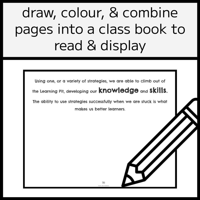 The Learning Pit Colour & Draw Story Activity