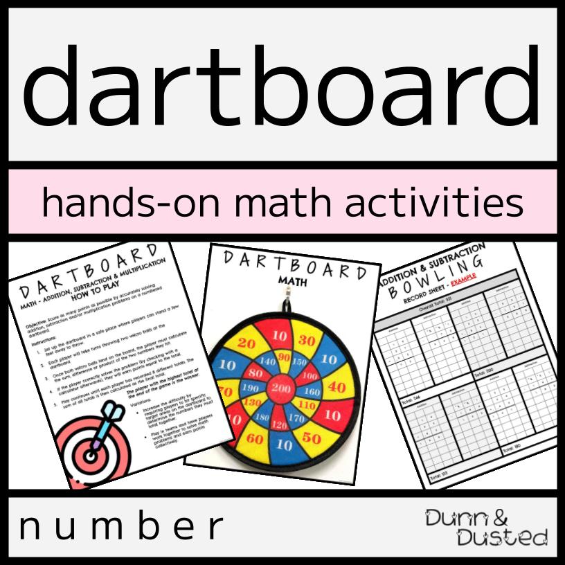 Dartboard Number Games - Addition, Subtraction, Multiplication & Division