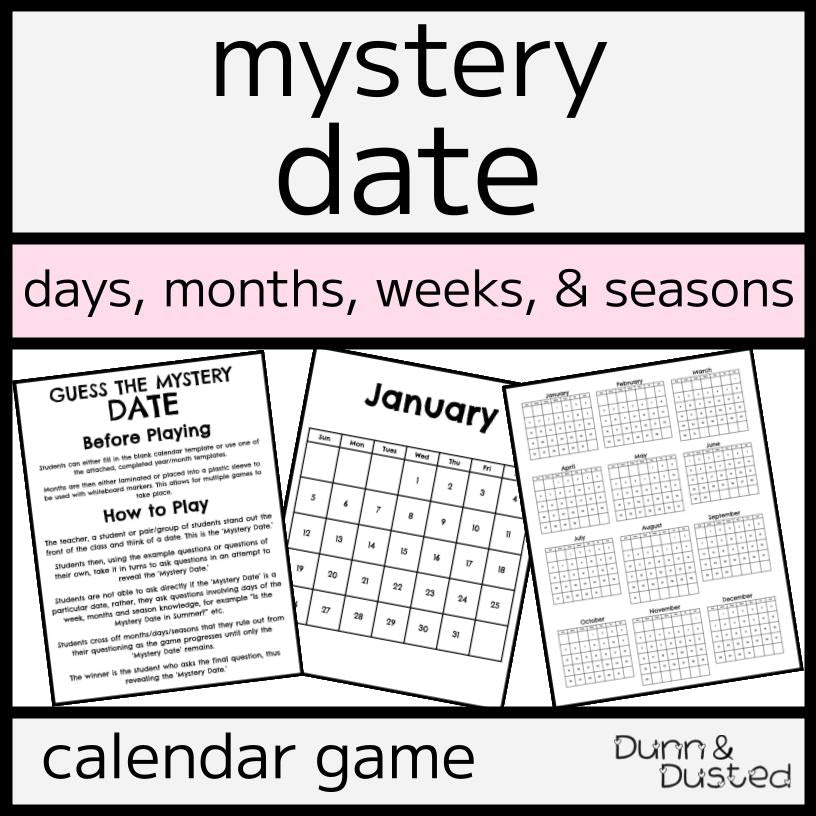 Guess the Mystery Date: Calendar Game