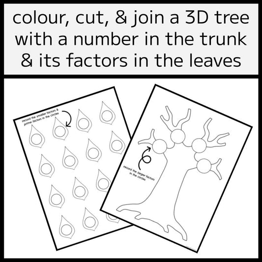 3D Factor Tree Construction Activity