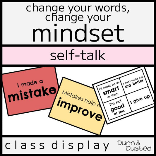 Growth Mindset Classroom Bulletin Board Display Posters