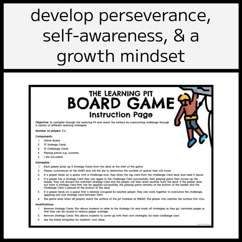 The Learning Pit Board Game