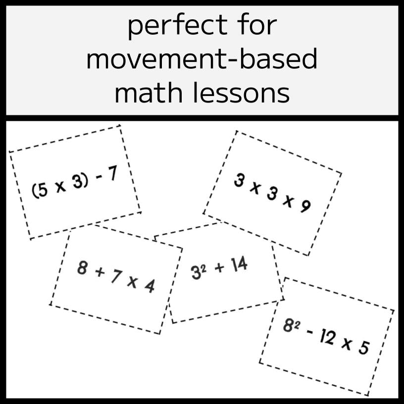 BEDMAS Musical Chairs Game