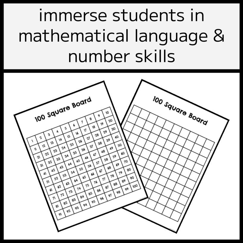 Guess the Mystery Number - 100 Square Grid Game
