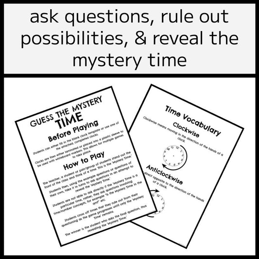 Guess the Mystery Time - Clock Game