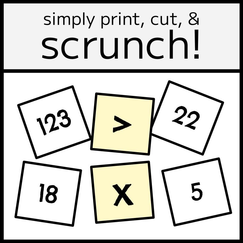 Popcorn Math Number Activity