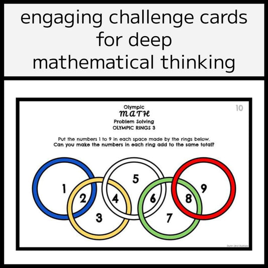 Olympic Problem Solving Question Cards - 18 Cards & Answers