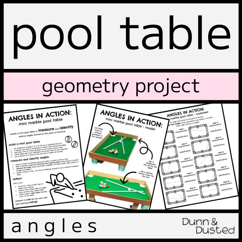 Mini Pool Table Angles Project