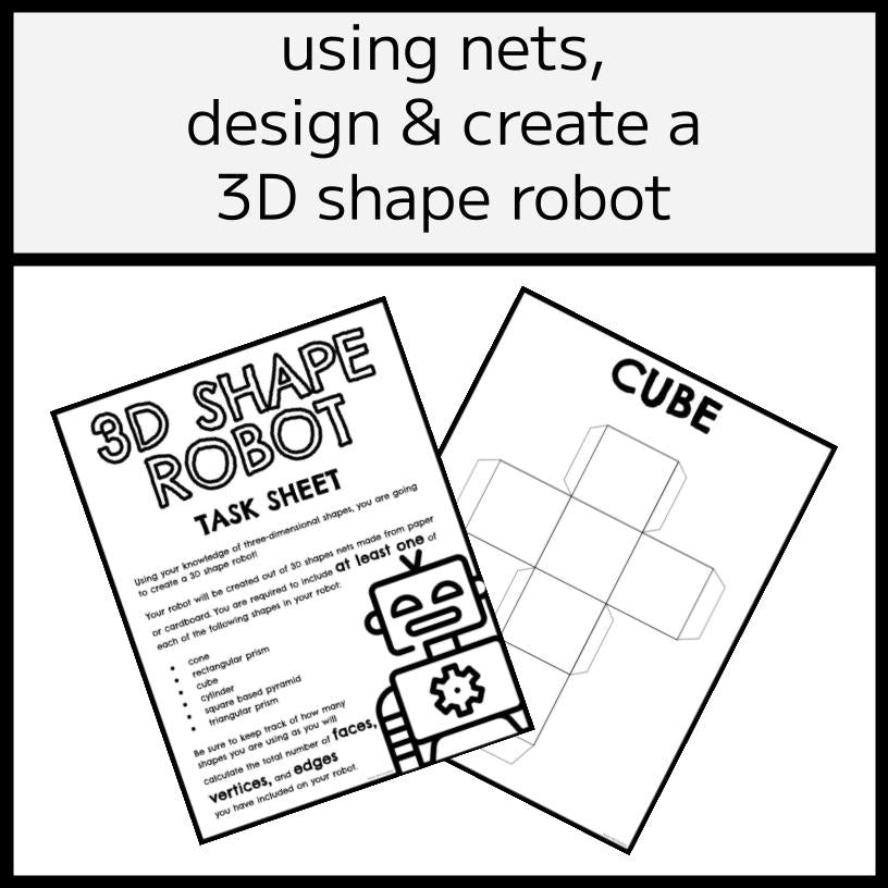3D Shape Robot Project - Faces, Edges, & Vertices