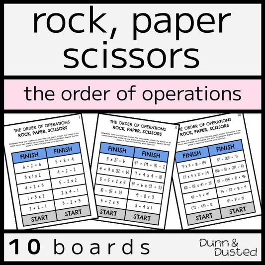BEDMAS Rock, Paper, Scissors Game