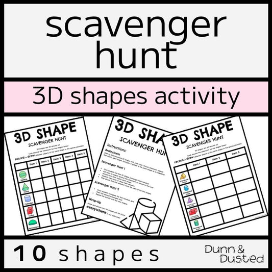 3D Shape Scavenger Hunt