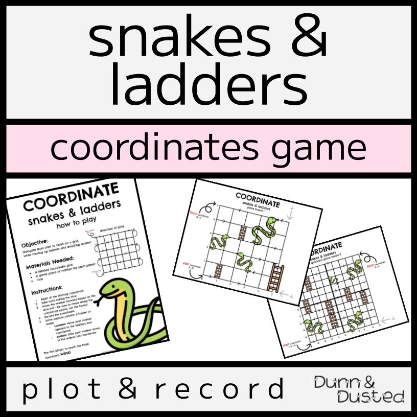 Coordinate Snakes & Ladders Dice Game
