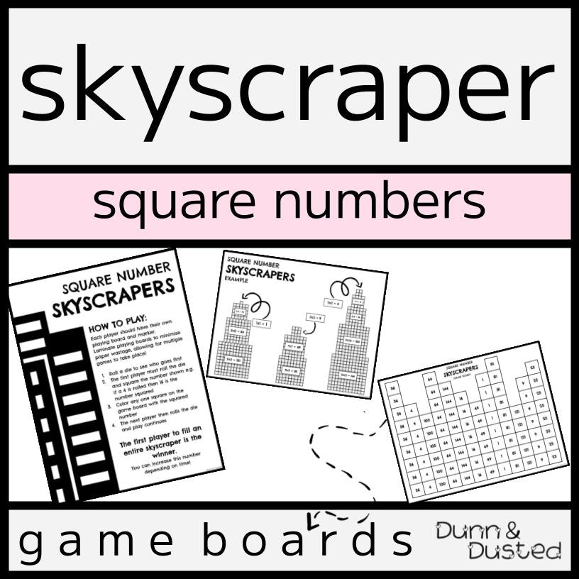 Square Number SkyScrapers Game & City-Building Task