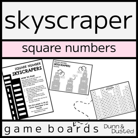 Square Number SkyScrapers Game & City-Building Task