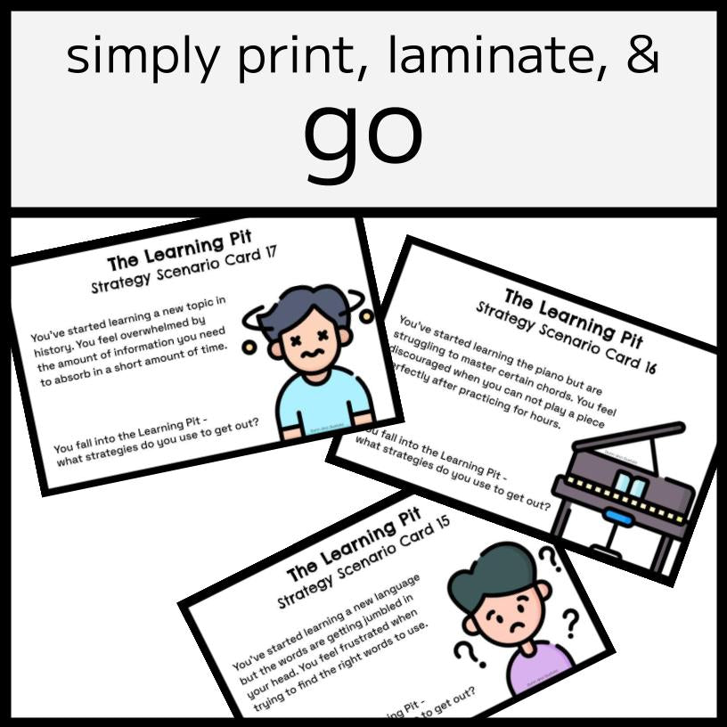 The Learning Pit Scenario Strategy Cards