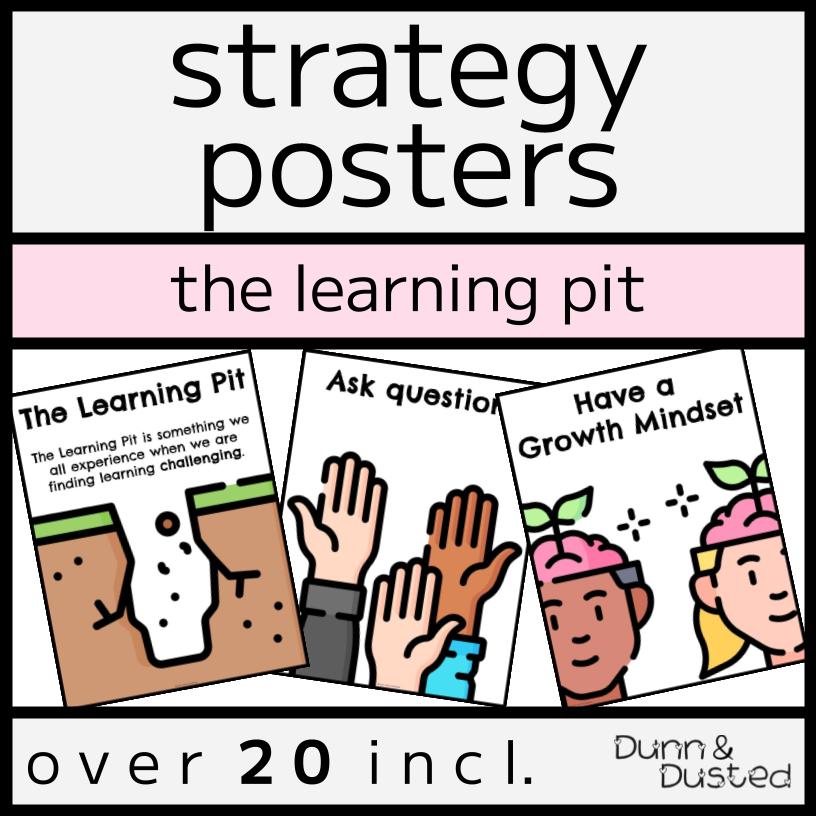 The Learning Pit Strategy Poster Set