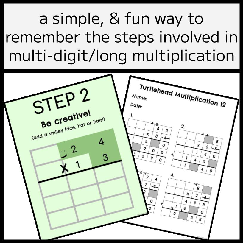 THE TURTLEHEAD BUNDLE - Long/Multi-digit Multiplication