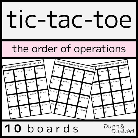BEDMAS Tic-Tac-Toe Game