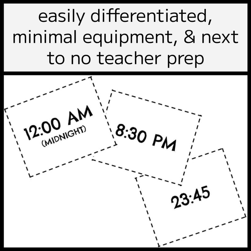 12- & 24-Hour Time Conversions Card Games