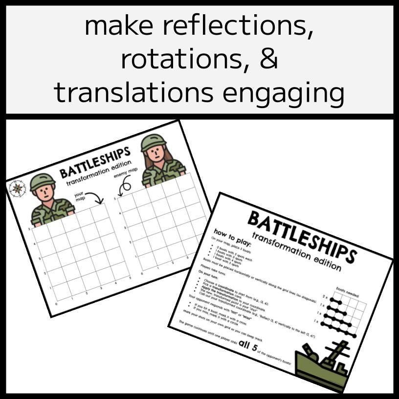 Battleships Transformations & Coordinate Game