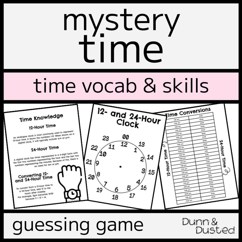 Guess the Mystery Time - Clock Game