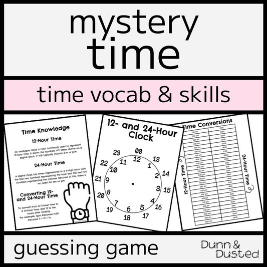 Guess the Mystery Time - Clock Game
