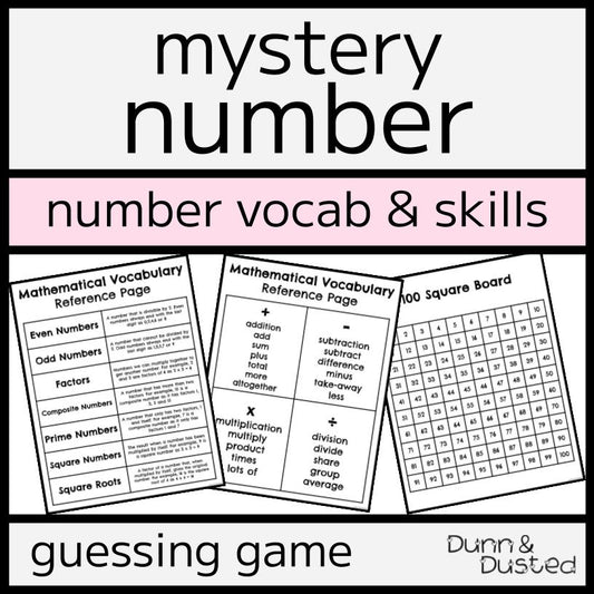 Guess the Mystery Number - 100 Square Grid Game