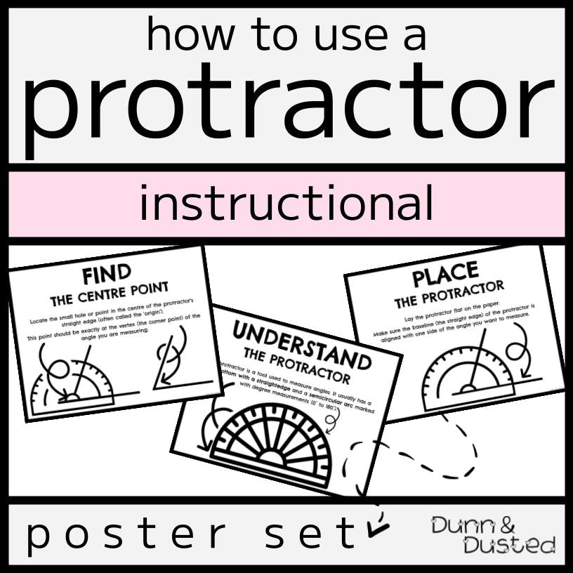 How to use a Protractor Poster Set