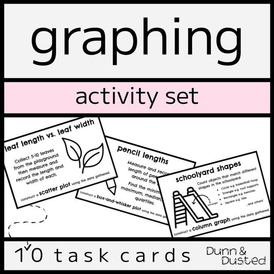 Data Collection - Graphing Task Card Activity Set